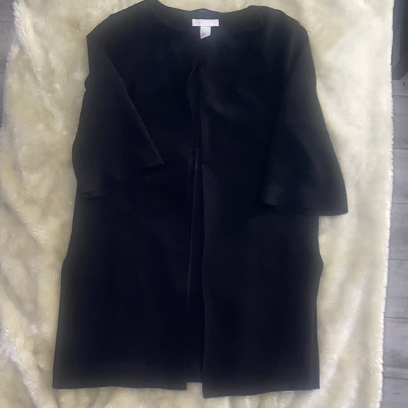 H&M Jackets & Blazers - H&M Black Open-Front Cardigan